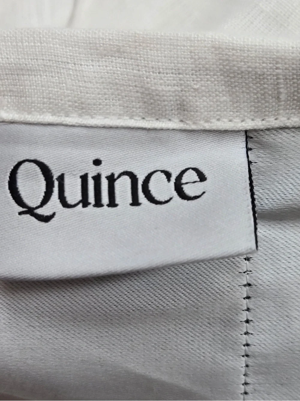 QUINCE Set Of 2 48x96 European Linen True Blackout Curtains White 0465